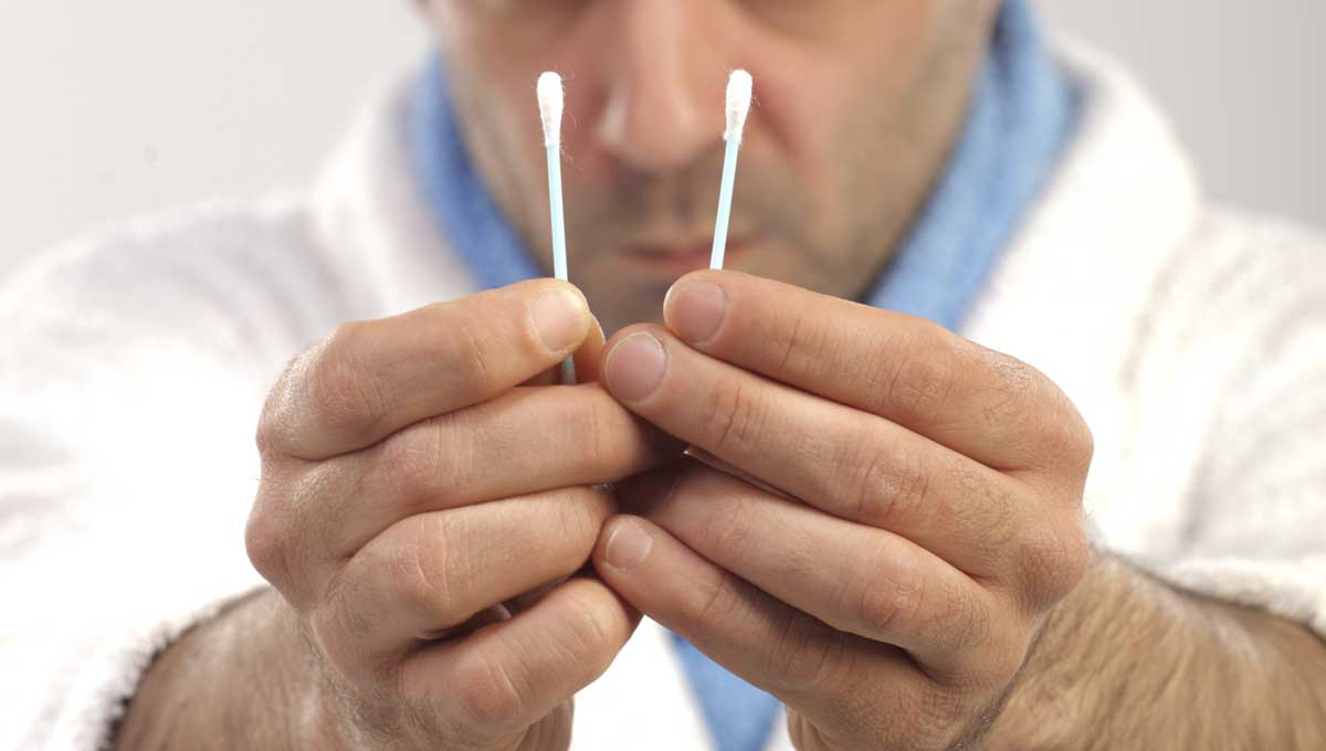Man left confused by cotton bud after being told not to put it in his ear