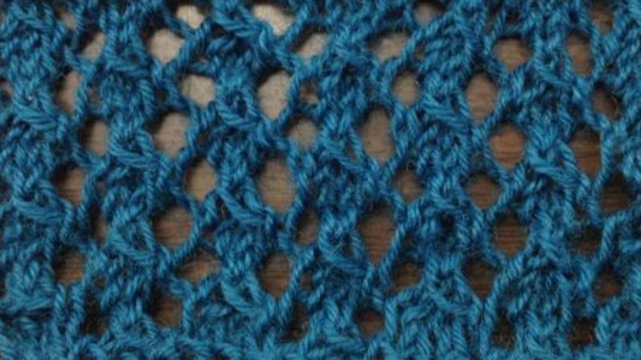 Trellis Lace Stitch Knitting Stitch Dictionary