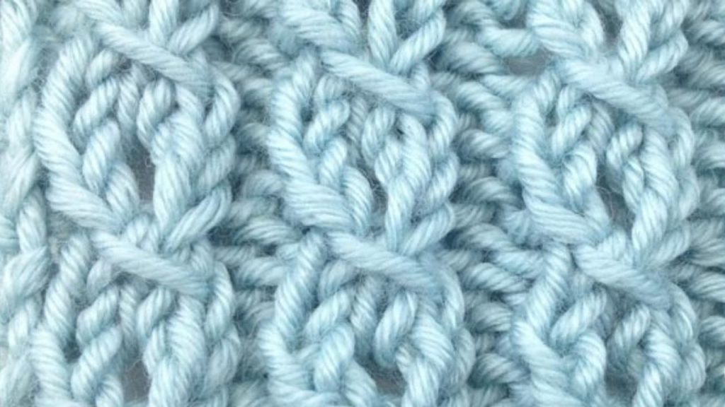 Eyelet Mock Cable Ribbing Stitch Knitting Stitch Dictionary