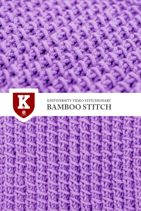 The Bamboo Stitch Knitting Stitch Pattern Dictionary New Stitch A Day