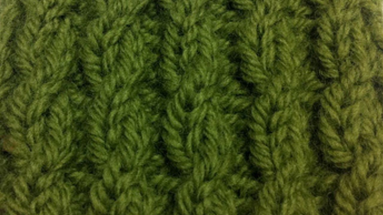 Twisted Cable Rib Stitch Knitting Stitch Dictionary