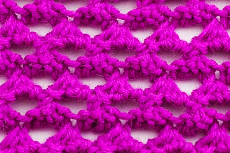 The Grand Eyelet Stitch Knitting Stitch Dictionary