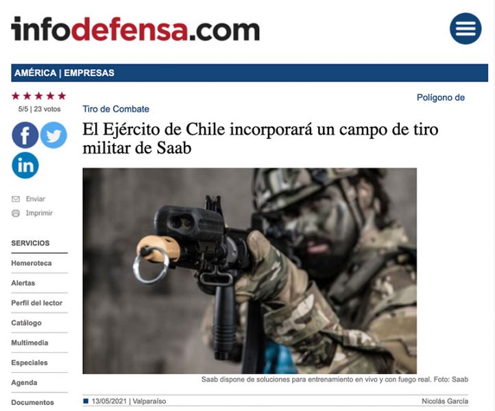 Sverige gör vapenaffärer med diktaturen Chile NewsVoice