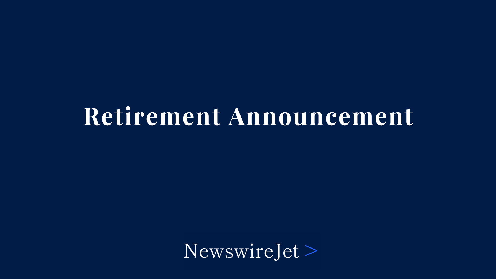 Retirement Announcement Celebrating John Doe's Remarkable Career