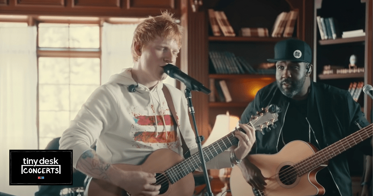 エドシーランがタイニーデスクコンサートに初出演！！ShiversやBad Habitsを含む計5曲を披露！