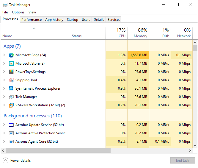 How to replace Windows 10’s task manager with process explorer Kelvin