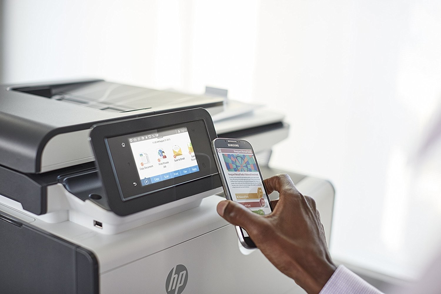 Print wireless with wired printer