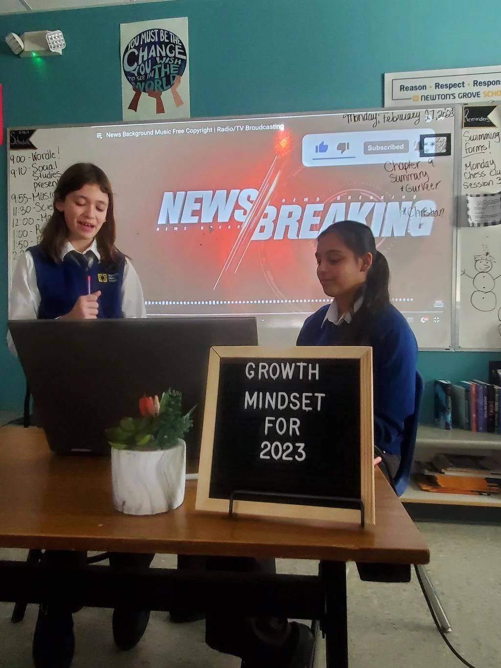 Black Excellence News Broadcast Newton's Grove School Kids Grow Here