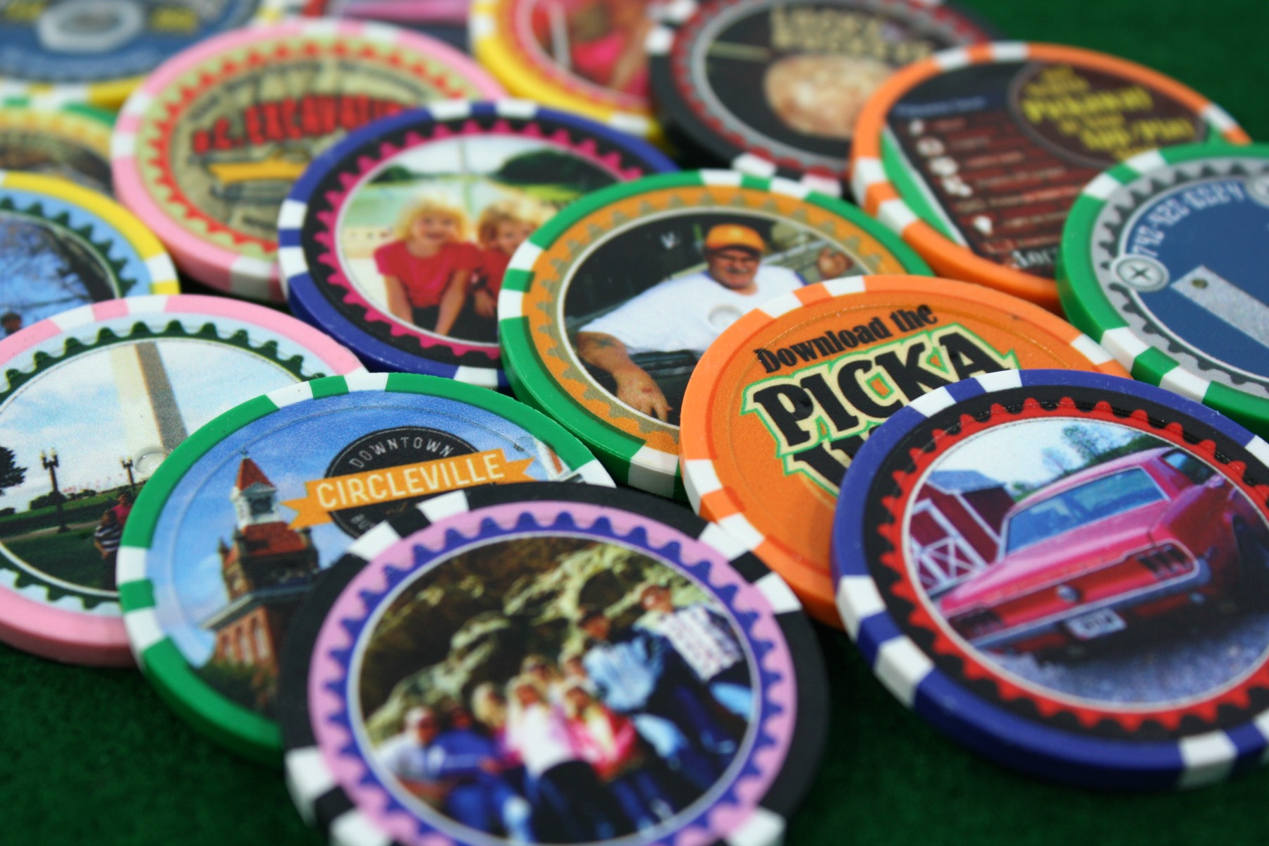 Customized Direct Print Poker Chips Includes 100 Poker Chips Newt's