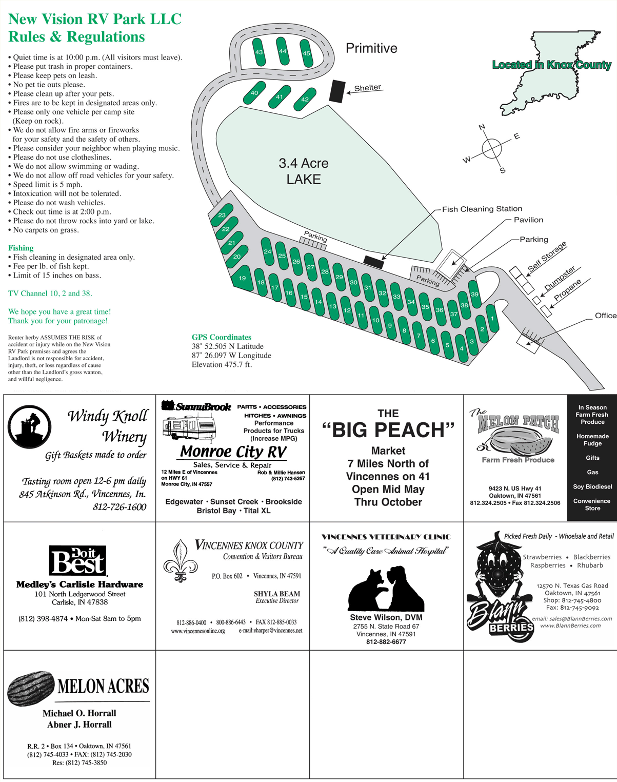 New Vision RV Park Oaktown campgrounds Good Sam Club