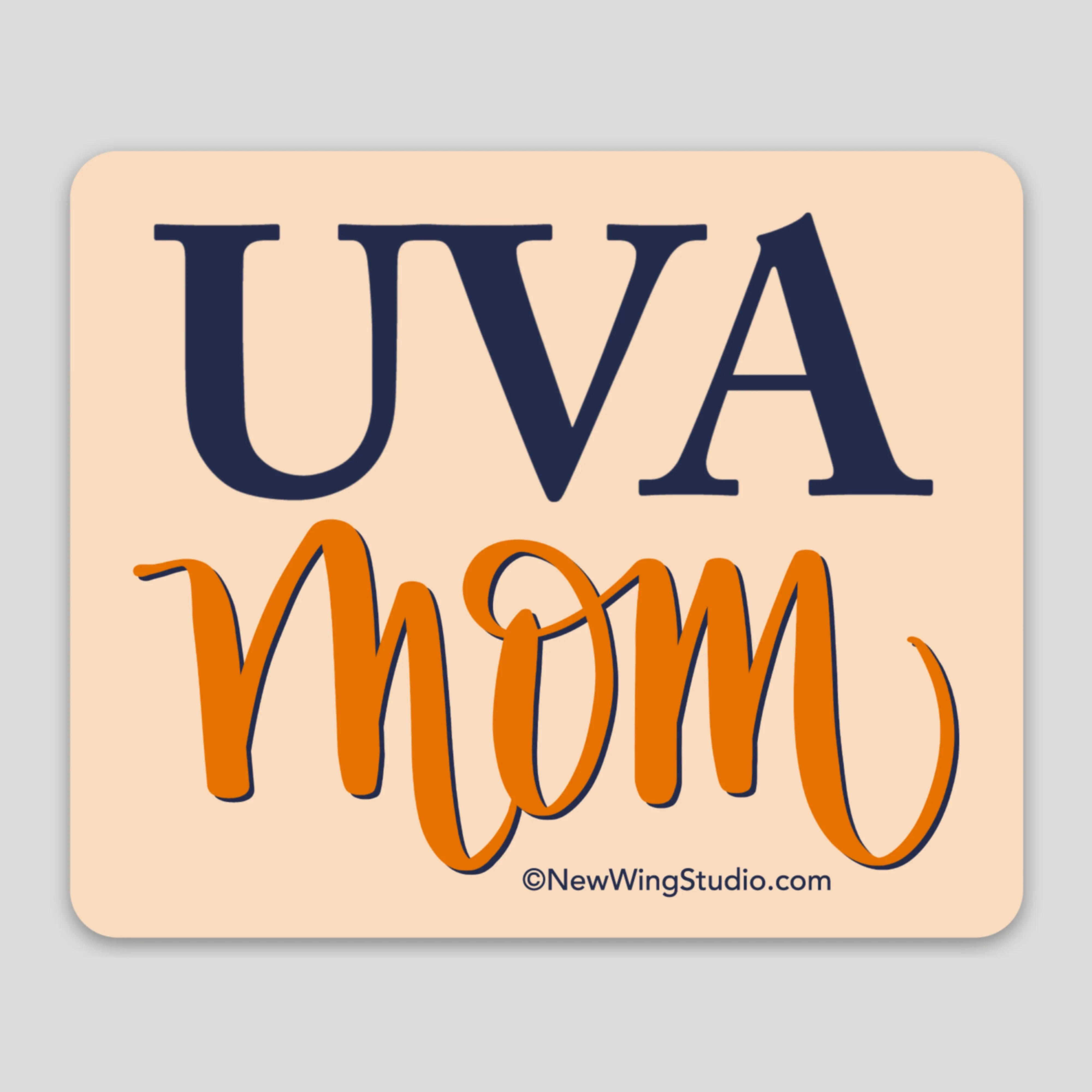 UVA Mom Sticker New Wing Studio