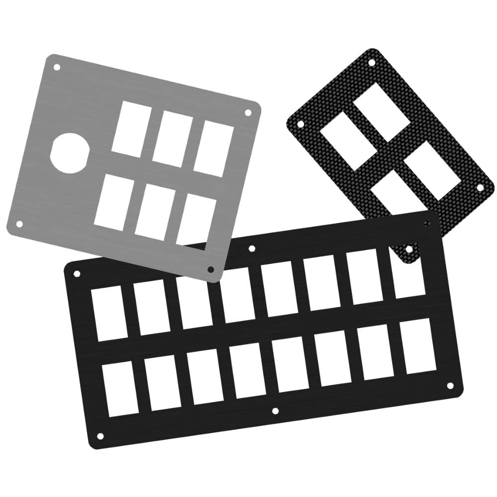 Blank Panels 2 Rows of Rocker Switches New Wire Marine