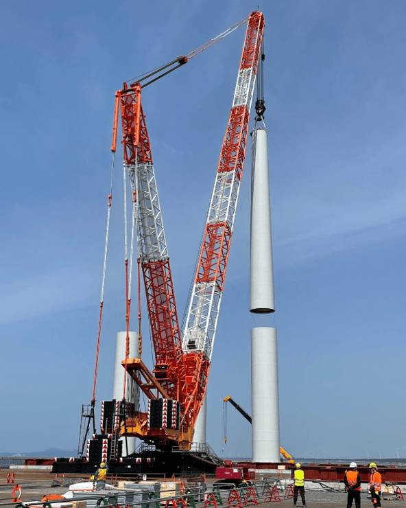 TRANSPORT CRANE & INSTALLATION FOR WIND TURBINES