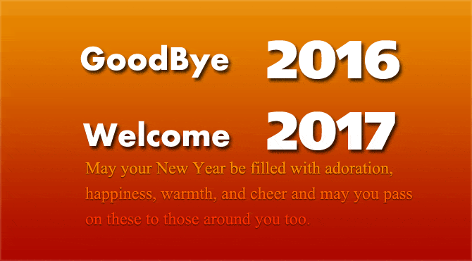 Goodbye 2016 2017 Wishes, Messages, Quotes