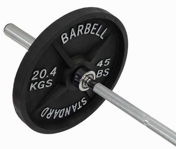 300 LB. OLYMPIC BARBELL SET WITH 100 LB RATED BLACK BAR