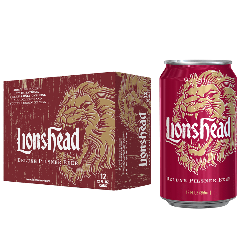 Lionshead Deluxe Pilsner 12 oz Can 24pk Case New York Beverage