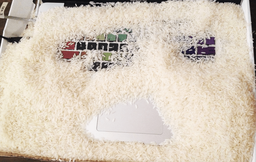 I spilled water on my MacBook! What can I do to fix it?