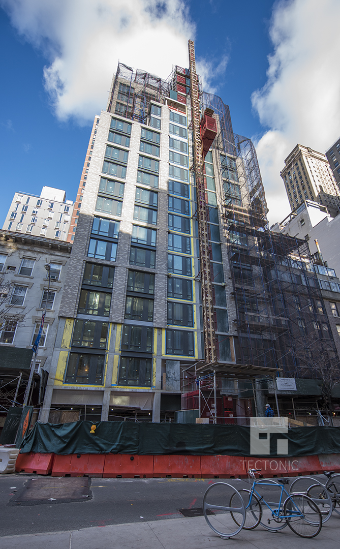 Scaffolding Removal Underway at 19Story, 60Unit 153 Remsen Street