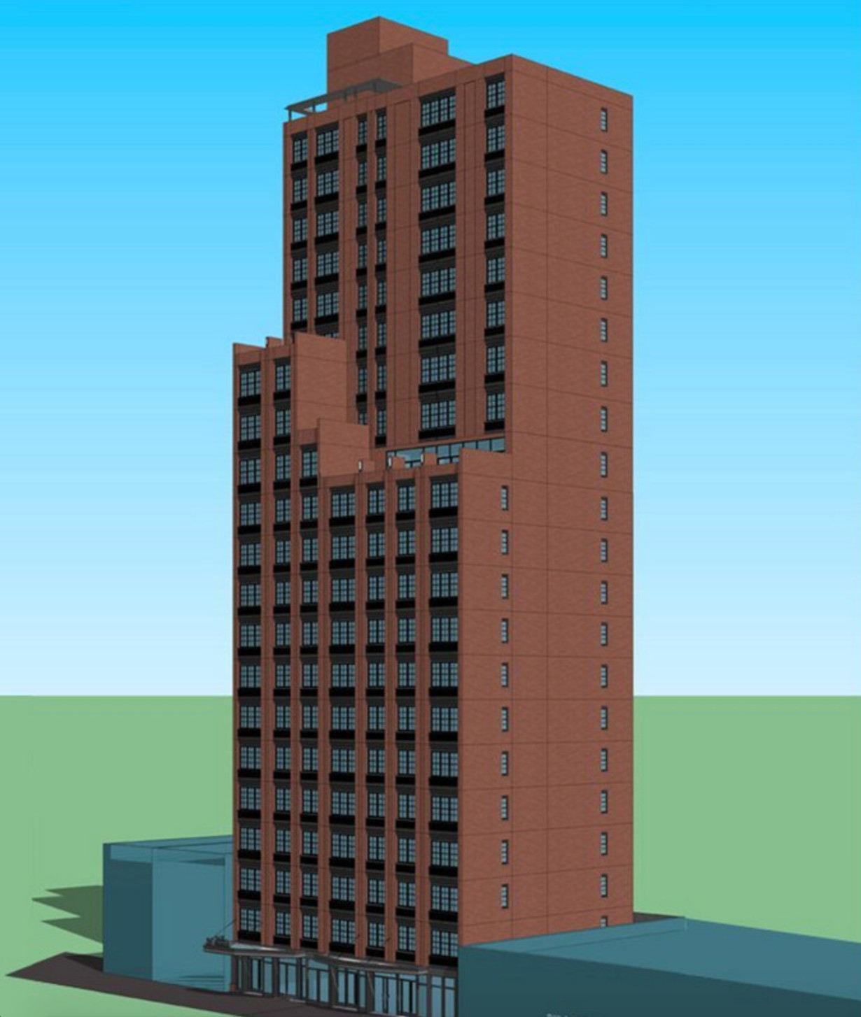 21Story, 110Unit MixedUse Project Tops Out at 237 Duffield Street