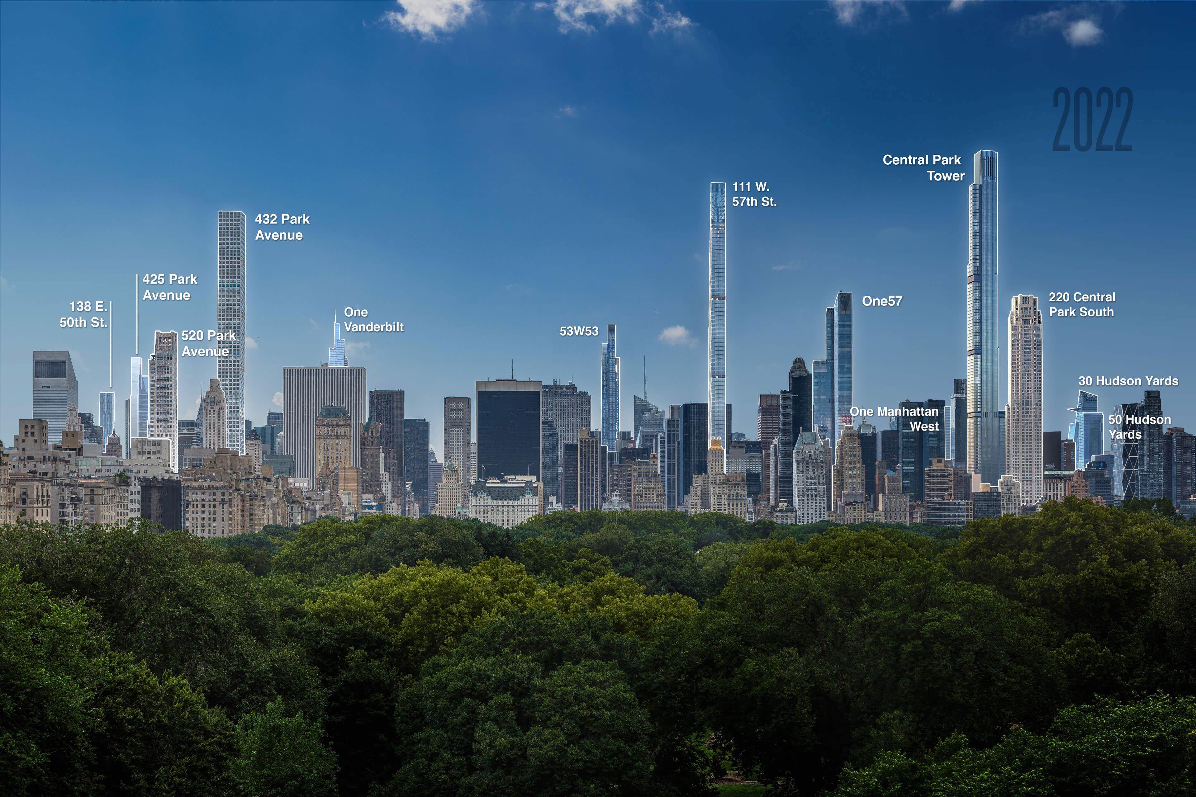 Future Look At Midtown's Supertall Skyline Circa 2022 New York YIMBY