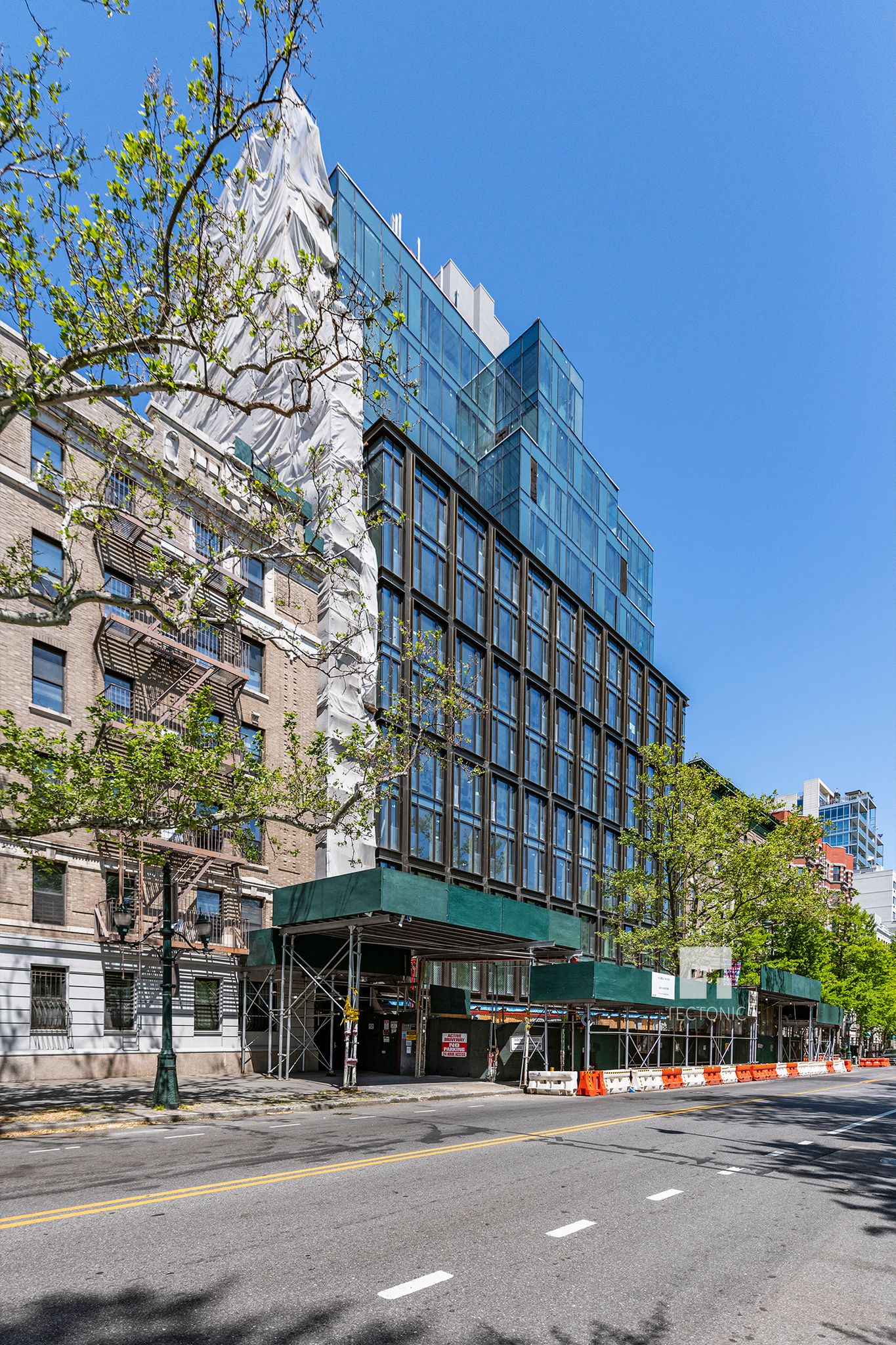 Exterior of 145 Central Park North, aka 145 West 110th Street, Nears Completion in Harlem New