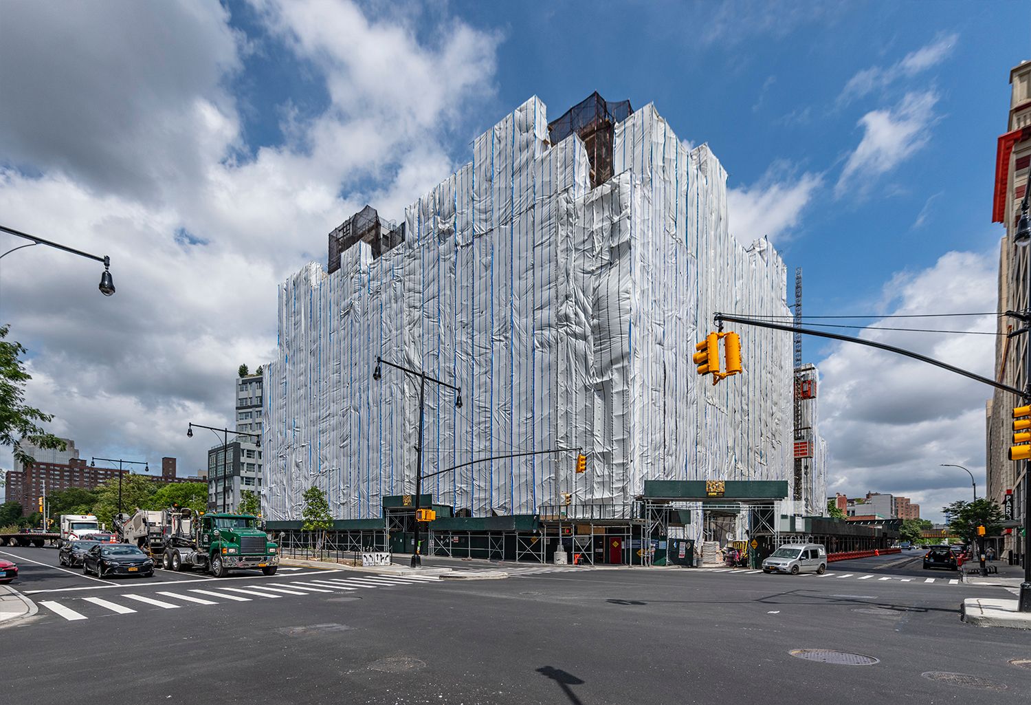 260 Gold Street's Façade Revealed Behind Scaffolding In Downtown