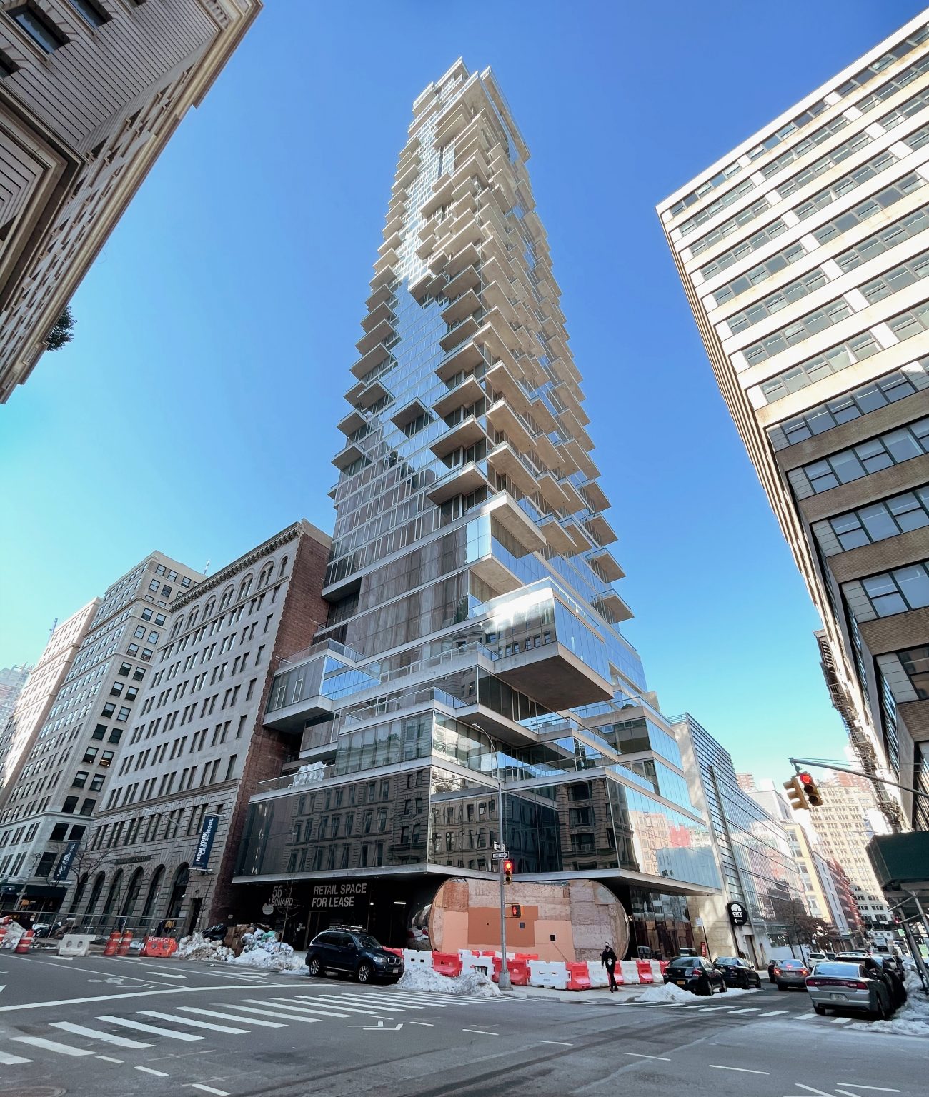 Anish Kapoor's Bean Sculpture at 56 Leonard Street Awaits Completion in