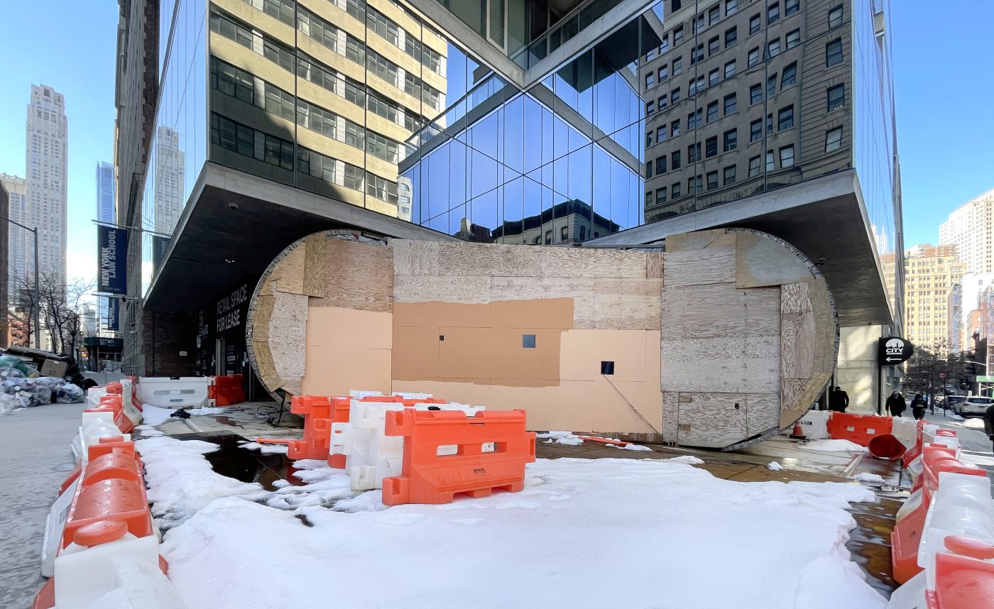 Anish Kapoor's Bean Sculpture at 56 Leonard Street Awaits Completion in