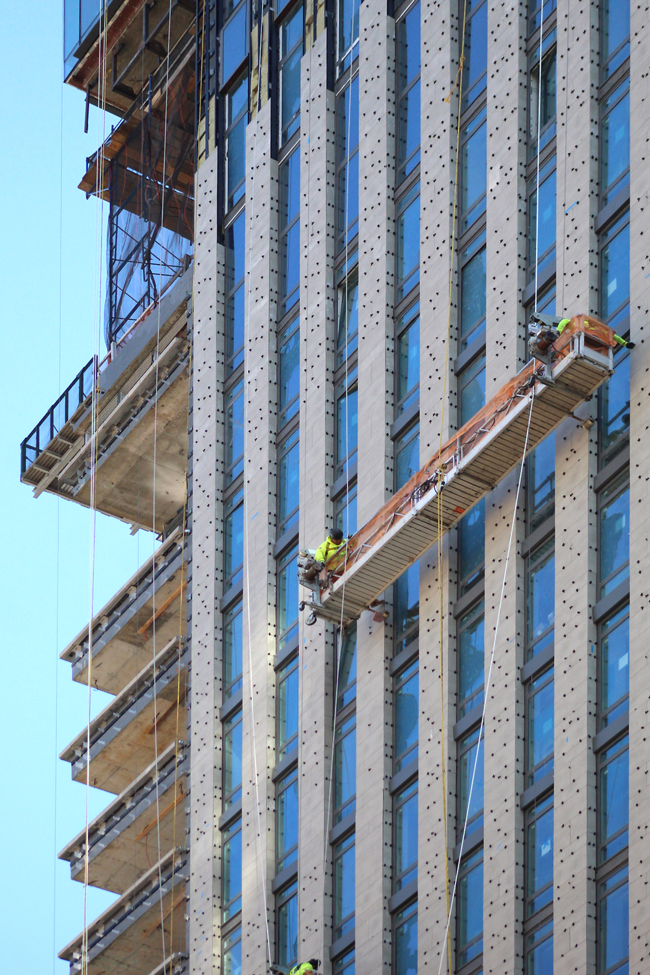 The Leyton's Glass and Stone Façade Progresses at 1059 Third Avenue on