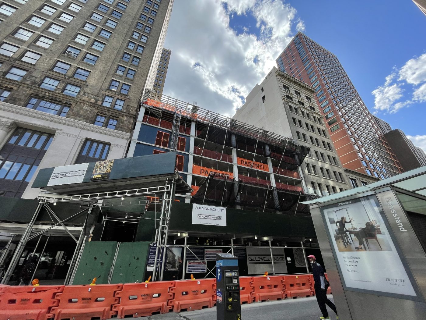 200 Montague Street's Superstructure Rises Above Street Level in