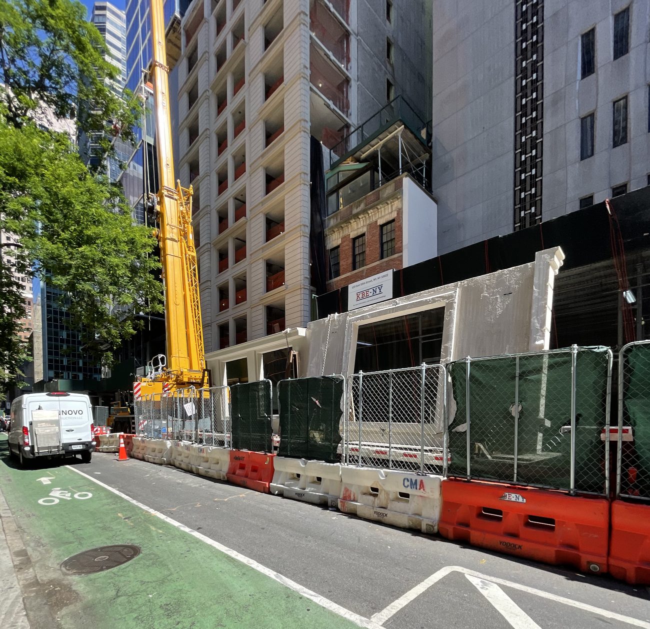 115 East 55th Street's Stone Façade Shapes Up in Midtown East