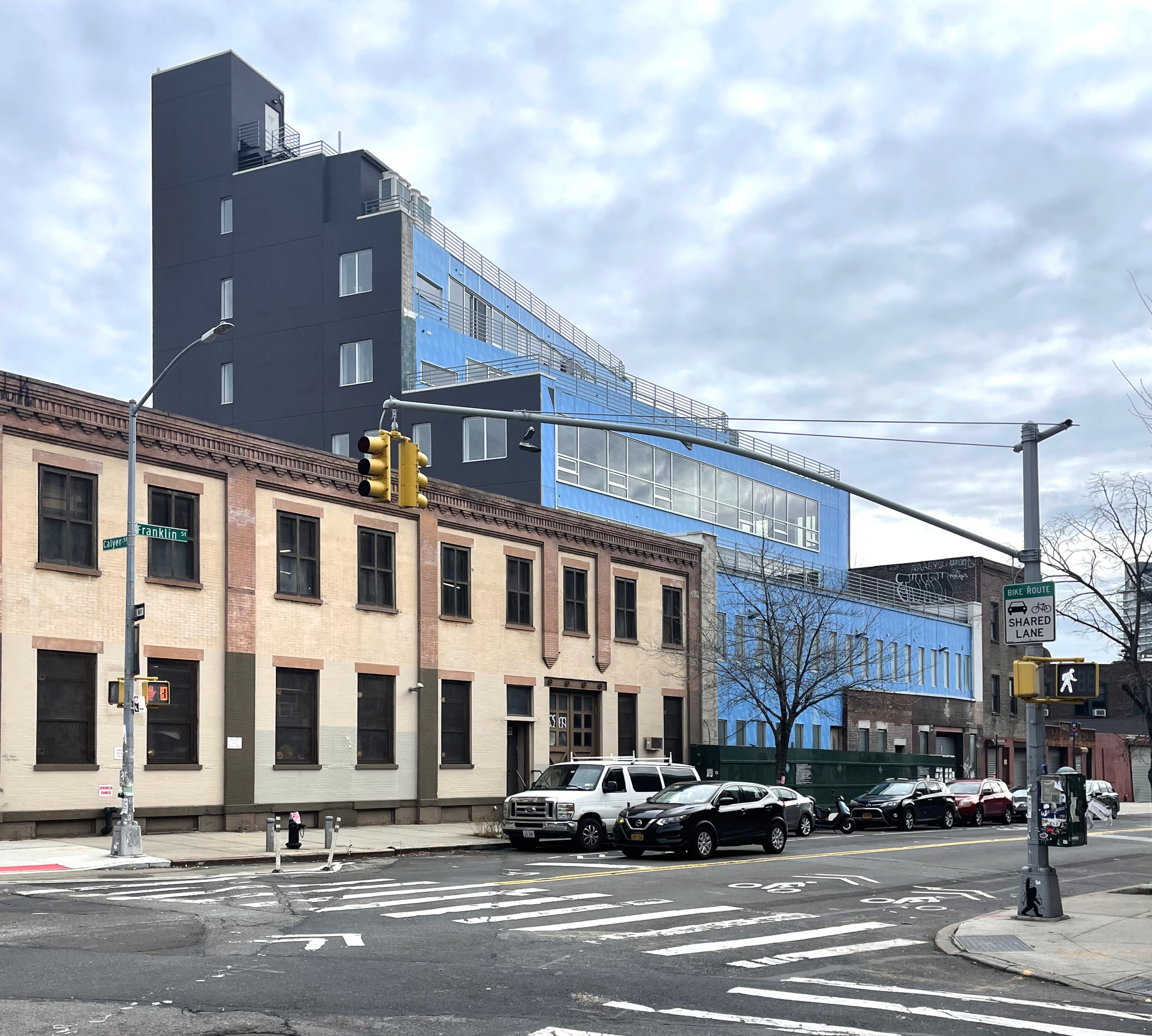 Façade Work Progresses on 4252 Franklin Street in Greenpoint, Brooklyn
