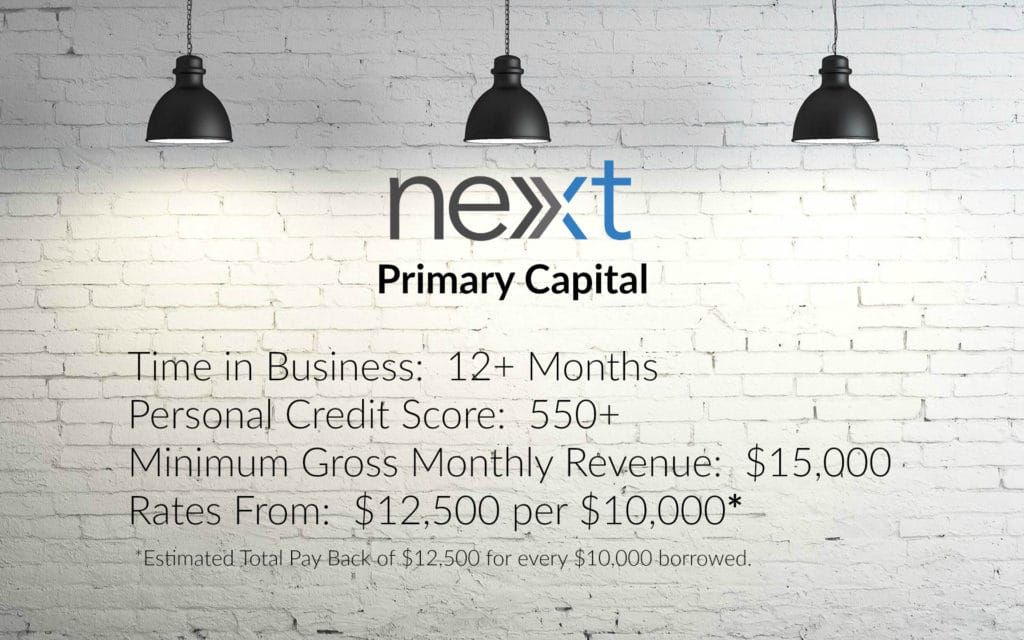 Primary Capital Qualifications NextFinancing