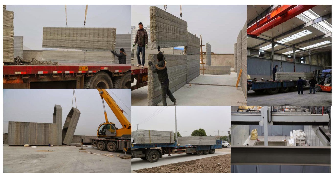 WinSun 3D printed sections of building then assembled them into a 5