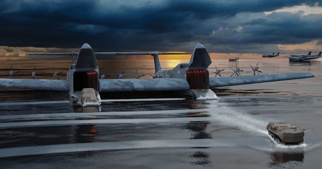 DARPA Funded Two Wing in Ground Effect Transport Planes