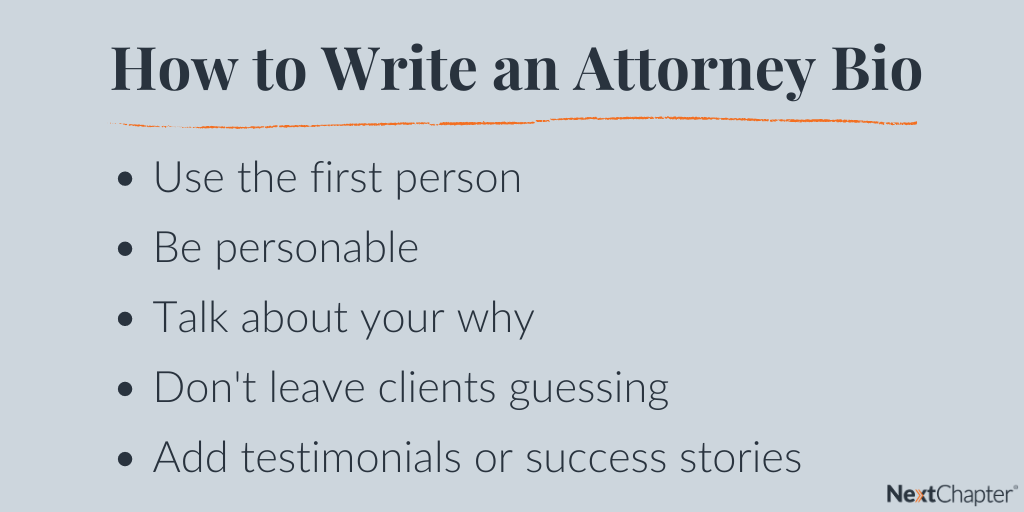 How to Write An Attorney Bio