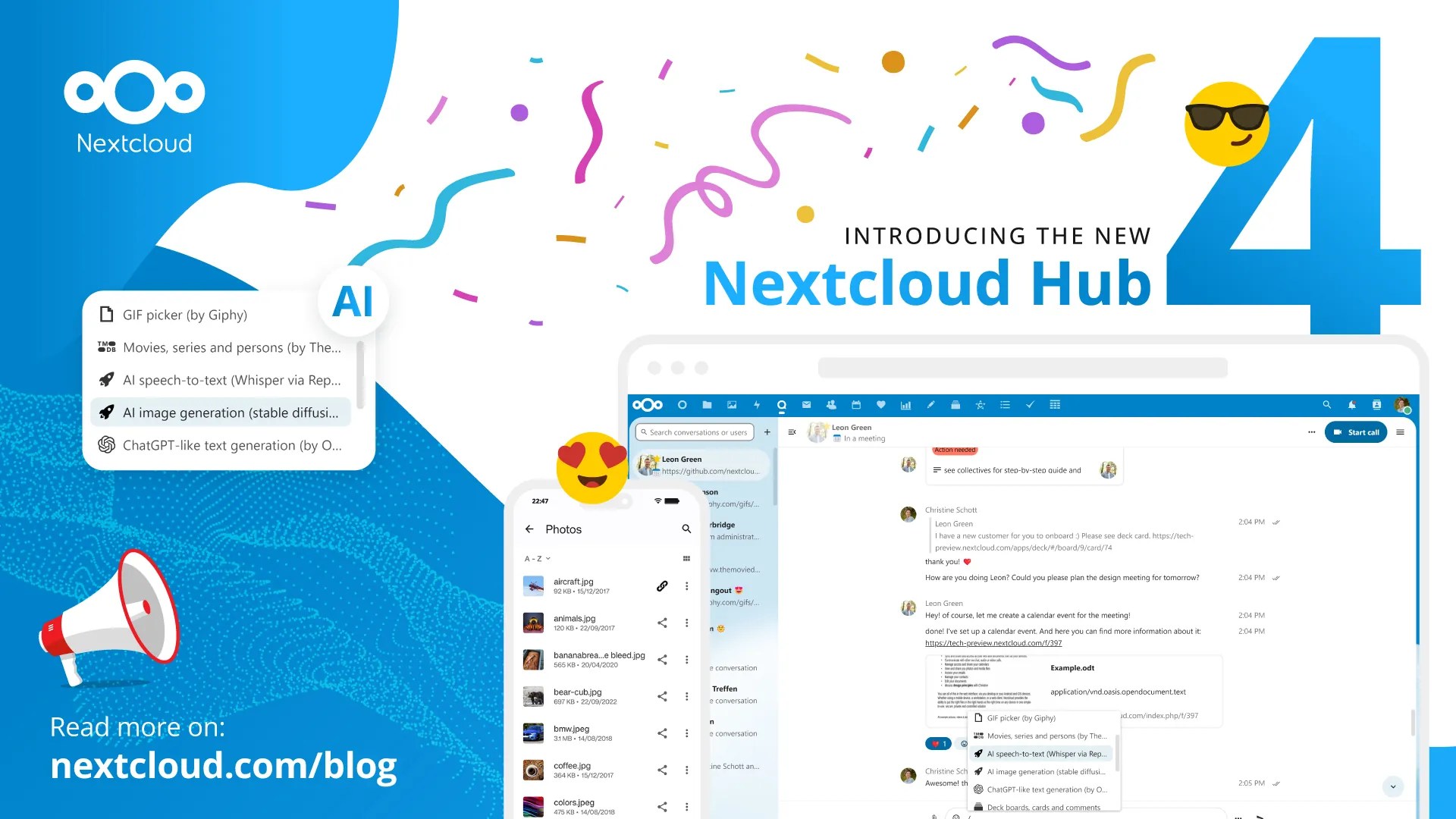 Nextcloud Hub 4 integriert künstliche Intelligenz auf ethische Weise