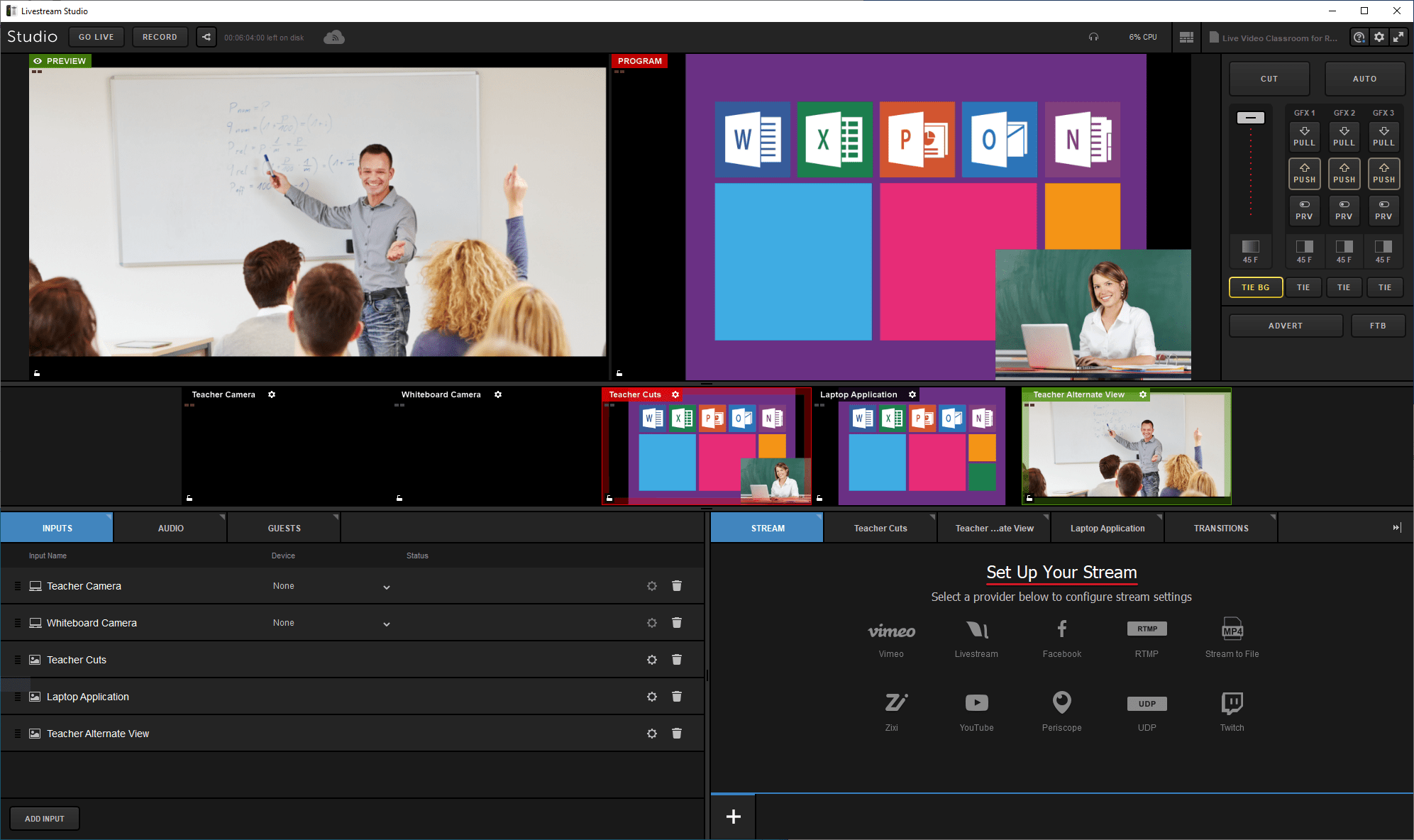 Livestream Studio One setup instructions for Interactive Live Video