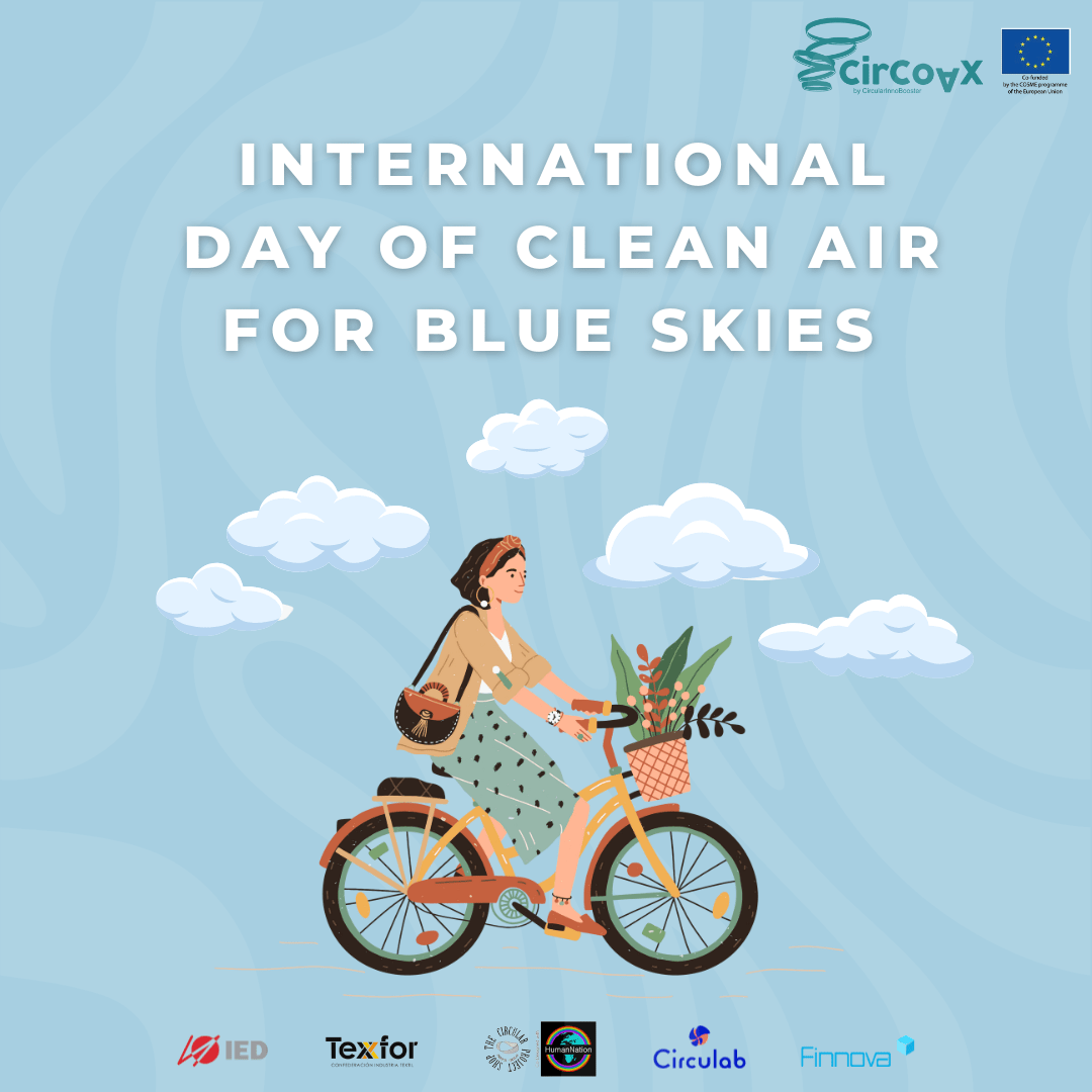 International day of clean air for blue skies tackling air pollution in fashion and textiles