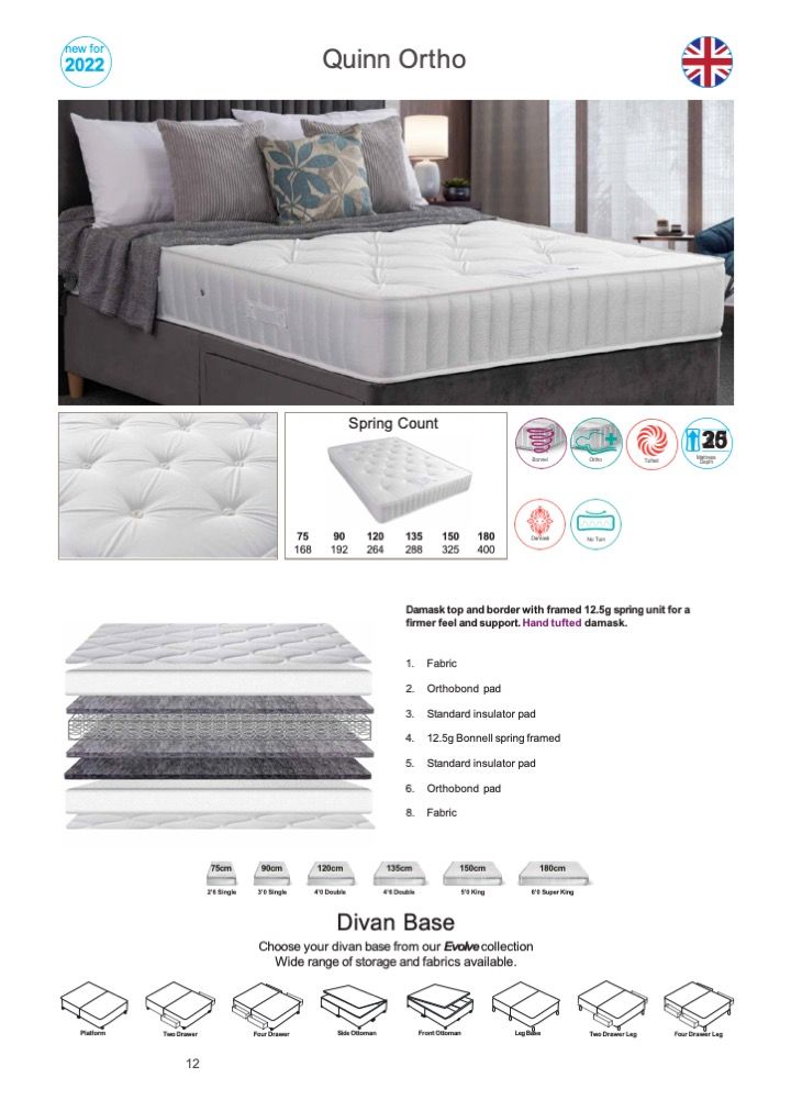 NEXT QUINN ORTHO MATTRESS Next Furniture Acton