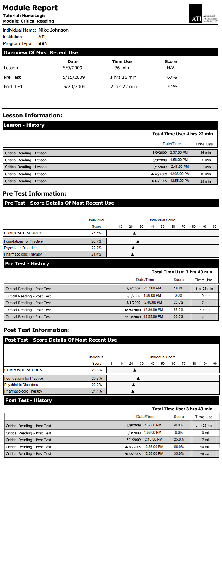 Student Portal &amp; Products User Specifications v14