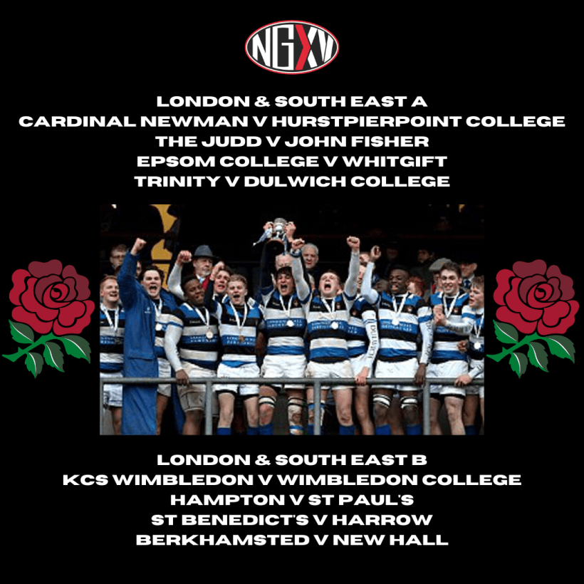 Schools Rugby U18 & U15 Schools Cup & Vase Draws Revealed NextGenXV