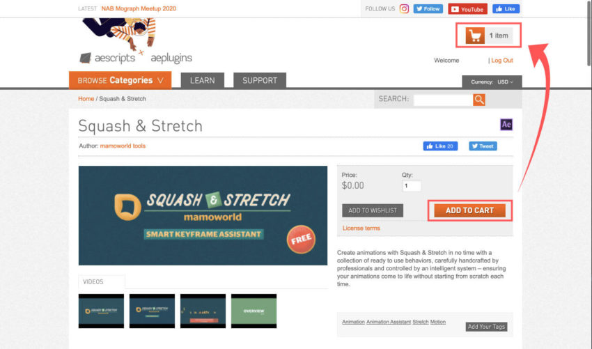 【After Effects】『Squash & Stretch』の無料版と有料版の違いや使い方などを徹底解説!!《完全版》 After EffectsとPremiere Proの作業を