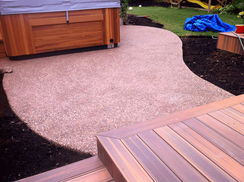 Exposed Aggregate Patio Next Level Concrete Ltd