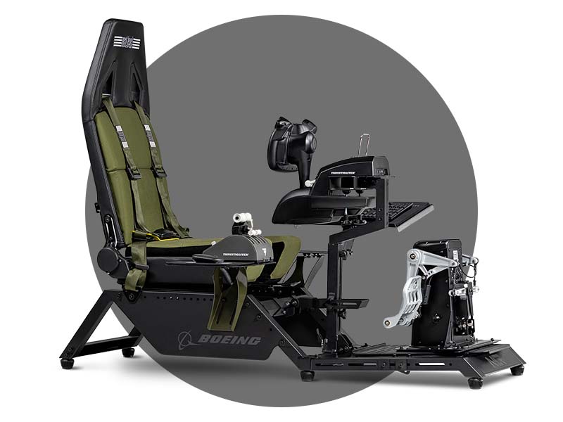 Next Level Racing Flight Simulator Boeing Military Edition Lime Pro