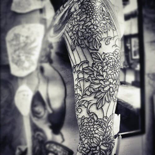 50 Flower Tattoos For Men A Bloom Of Manly Design Ideas
