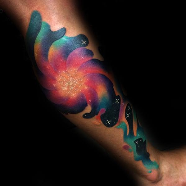 60 Gradient Tattoo Designs For Men Hues Graphical Effect Ink Ideas