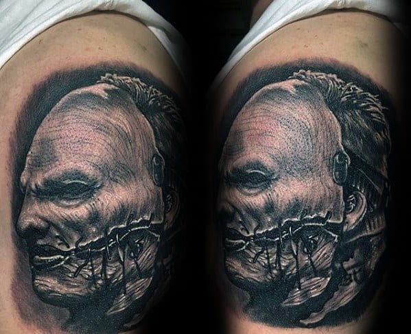 50 Slipknot Tattoos For Men Heavy Metal Band Design Ideas