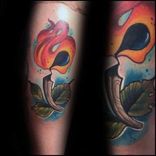 70 Matches Tattoos For Men Matchbook Design Ideas