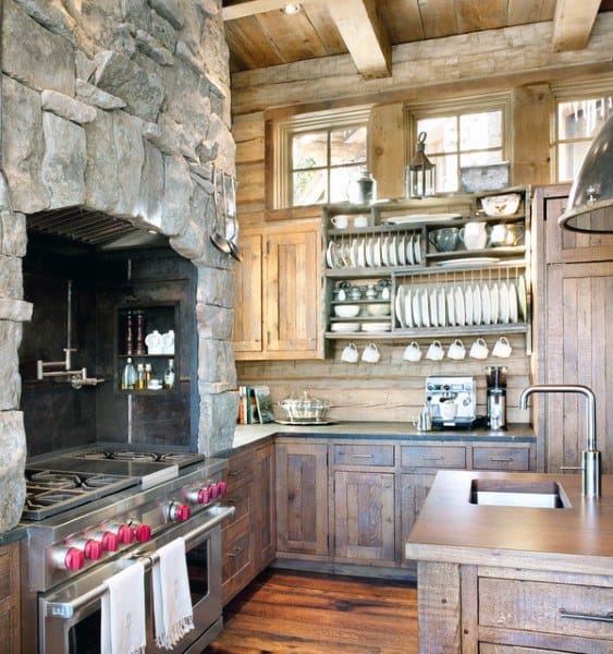 Top 60 Best Rustic Kitchen Ideas Vintage Inspired Interior Designs